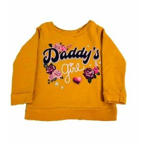 Garanimals-Gold-Long Sleeve-Pullover Sweater-Size 2T-“Daddy’s Girl”-Preowned